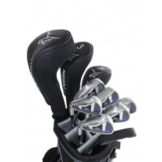 MEN'S SENIOR EDITION, LEFT AND RIGHT HAND MAGNUM XS-TOUR ALL GRAPHITE GOLF CLUB SET w460 DRIVER + 5 WOOD, #4 HYBRID + 5-PW+PUTTER: OPTION TO INCLUDE STAND BAG